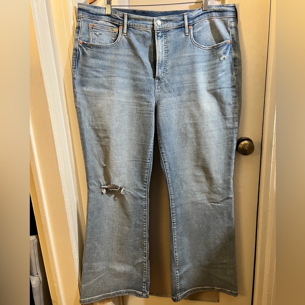 Gap High Rise 70s Flare Jeans 35/20R